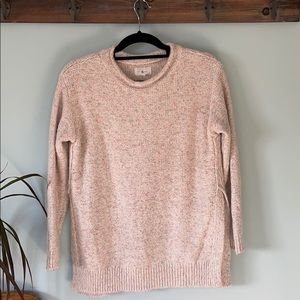 Lou & Grey cream confetti crew neck winter sweater, XS